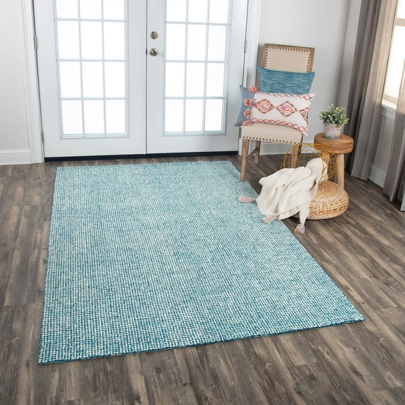 Alora Decor London Casual transitional Tweed Wool Rug 2'6" x 8' - Orange