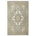 thumbnail image 1 of Alora Decor Makalu 3' x 5' Oriental Medallion Gray/Natural Hand-Tufted Area Rug, 1 of 3