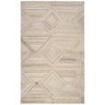 thumbnail image 1 of Alora Decor Makalu 8' x 10' Geometric/Solid Tan/Natural Hand-Tufted Area Rug, 1 of 4