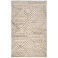 thumbnail image 1 of Alora Decor Makalu 9' x 12' Geometric/Solid Tan/Natural Hand-Tufted Area Rug, 1 of 2