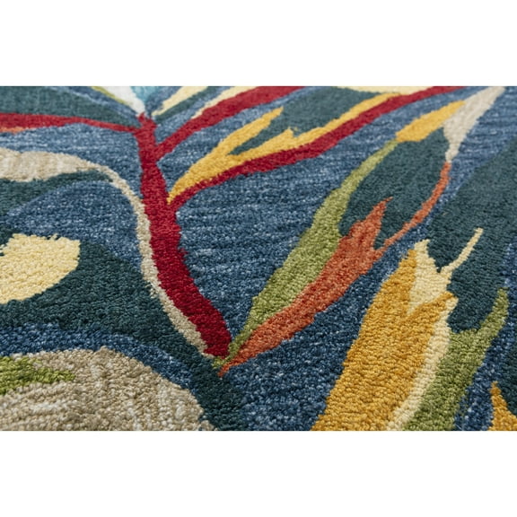 Alora Decor Mirage 8'9" x 11'9" Floral Blue/White/Red/Orange/Green/Blue Rug