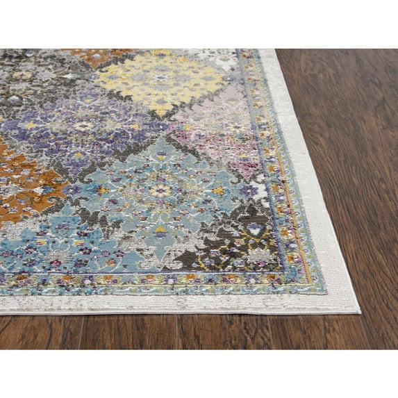 Alora Decor Morocco 5' x 7' Diamond Multi-Color Area Rug