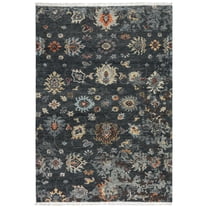 Alora Decor Muse 10' x 14' Charcoal/Black/Blue/Red/Yellow Hand Knotted Area Rug