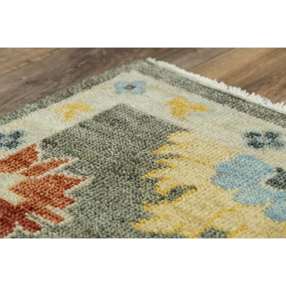 Alora Decor Muse 10' x 14' Gray/Brown/Red/Blue/Yellow Hand Knotted Area Rug