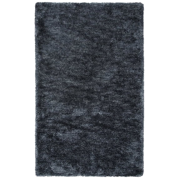 Alora Decor Oregon 5'x7'6" Solid Shag Charcoal/Tone on Tone Tufted Area Rug