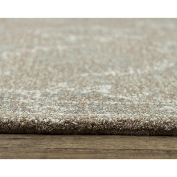 Alora Decor Peace 7'9" x 9'9" Floral Brown/Brown Hand-Tufted Area Rug