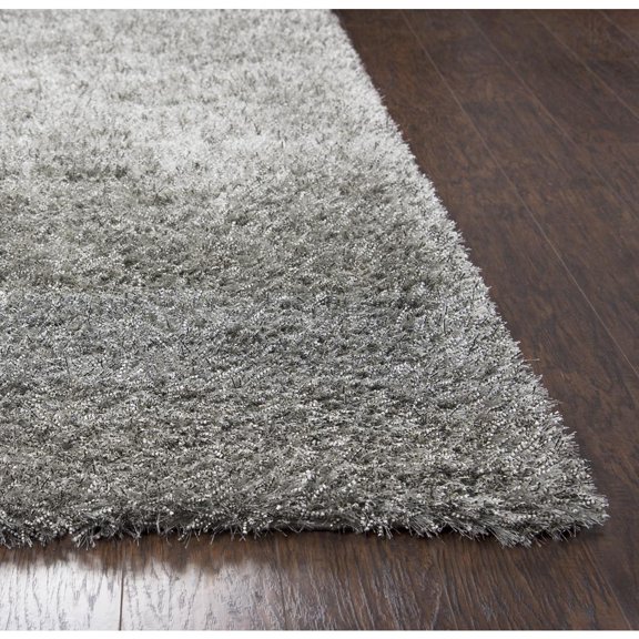 Alora Decor Pearl 3'6" x 5'6" Solid Gray Hand-Tufted Area Rug