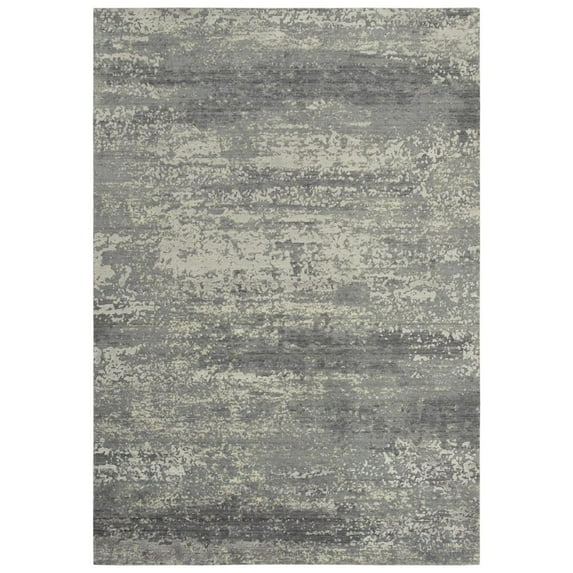Alora Decor Radiant 8' x 10' Abstract Gray/Ivory Hybrid Area Rug
