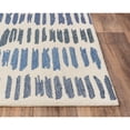 thumbnail image 1 of Alora Decor Rivera 7'9" x 9'9" Stripe Ivory/Blue/Ivory/Charcoal Area Rug, 1 of 3
