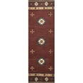thumbnail image 1 of Alora Decor Ryder 2'6" x 8' Tribal Burgundy/Tan/Sage/Navy Hand-Tufted Rug, 1 of 2