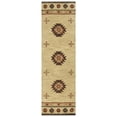 thumbnail image 1 of Alora Decor Ryder 2'6" x 8' Tribal Khaki/Brown/Burgundy/Sage Hand-Tufted Rug, 1 of 2