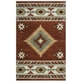 thumbnail image 1 of Alora Decor Ryder 6'6" x 9'6" Tribal Rust/Khaki/Navy/Sage Hand-Tufted Rug, 1 of 6