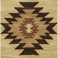 thumbnail image 1 of Alora Decor Ryder 8' Round Tribal Khaki/Brown/Burgundy/Sage Hand-Tufted Area Rug, 1 of 5