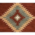 thumbnail image 1 of Alora Decor Ryder 8' Round Tribal Rust/Khaki/Navy/Sage Hand-Tufted Area Rug, 1 of 4