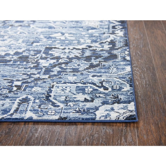 Alora Decor Swagger 3'3" x 5'3" Medallion Lt. Blue/Medium Blue/Dk Blue Area Rug