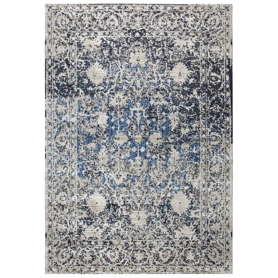 Alora Decor Swagger 5'3"x7'6" Distress Taupe/Blue/Medium Blue/Dk Blue Area Rug