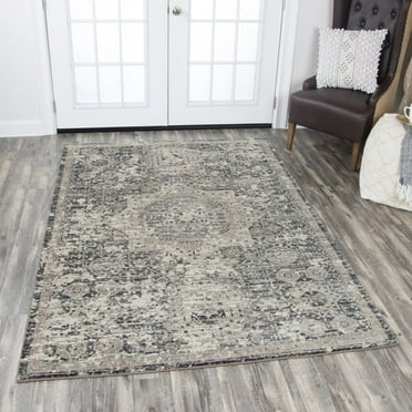Alora Decor Swagger 7'10" x 10'10" Distress Gray/Natural/Tan/Dk Gray Rug