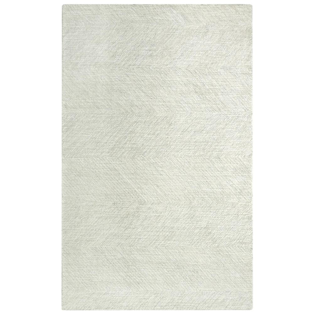 Trace 5' x 7'6" Geometric Gray/Ivory Wool Area Rug