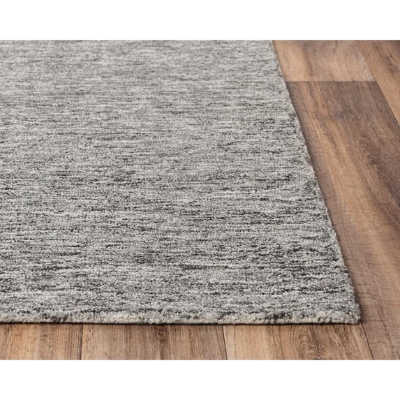 Alora Decor Winston 8'9" x 11'9" Speckled Solid Gray/Charcoal/Black Area Rug