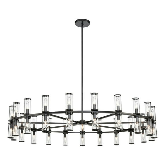 Alora Lighting Ch309042cg Revolve 42 Light 60" Wide Taper Candle Chandelier - Bronze