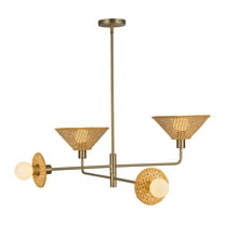 Alora Lighting Ch432438 Piper 4 Light 38" Wide Chandelier - Gold