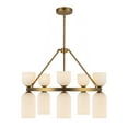 thumbnail image 1 of Alora Lighting Ch442626 Nelly 10 Light 26" Wide Chandelier - Brushed Gold / Glossy Ribbed, 1 of 7