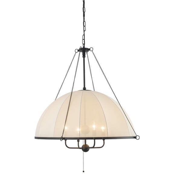Alora Lighting CH661433MB Crosby 4 Light 33" Wide Pendant - Black