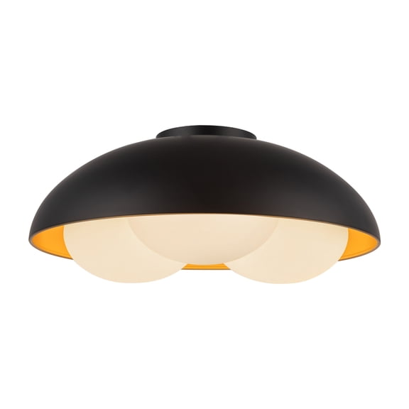 Alora Lighting FM495316MBOP Robyn 3 Light 16" Wide Flush Mount Ceiling Fixture - Matte