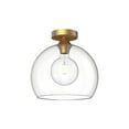 thumbnail image 1 of Alora Lighting FM506312AGCL Castilla 12" Wide Semi-Flush Globe Ceiling Fixture - Gold, 1 of 6