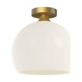 thumbnail image 1 of Alora Lighting Fm506312op Castilla 12" Wide Semi-Flush Globe Ceiling Fixture - Gold, 1 of 7
