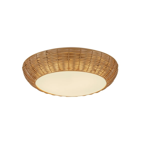 Alora Lighting FM511014RA Merida 2 Light 15" Wide Flush Mount Bowl Ceiling Fixture -