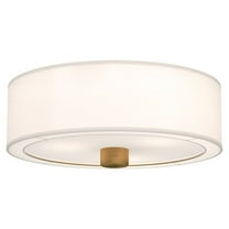 Alora Lighting Fm547924wl Theo 3 Light 24" Wide Flush Mount Drum Ceiling Fixture - Gold