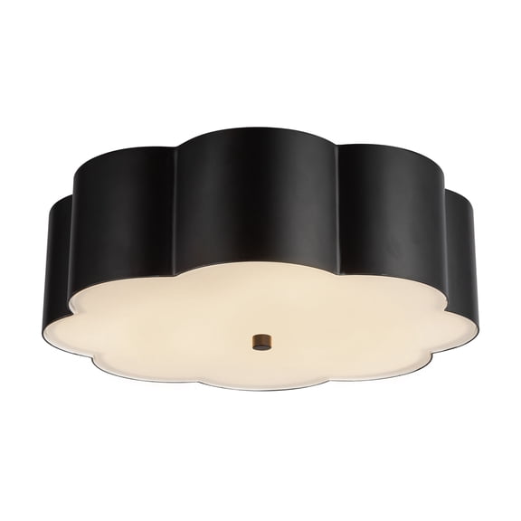 Alora Lighting FM603314MB Blossom 3 Light 14" Wide Flush Mount Drum Ceiling Fixture -