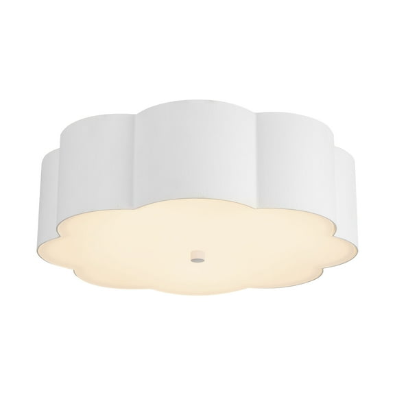 Alora Lighting Fm603314 Blossom 3 Light 14" Wide Flush Mount Drum Ceiling Fixture - Off