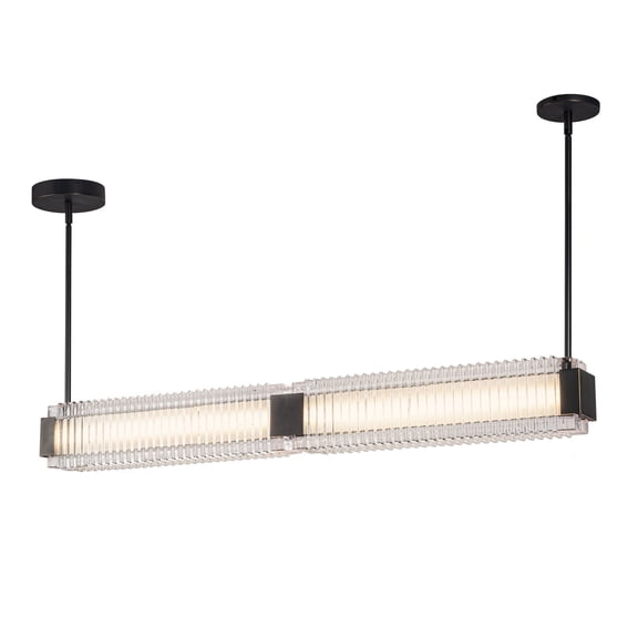 Alora Lighting LP374247UBCR-UNV Alai 47" Wide Led Linear Pendant - Urban Bronze / Ribbed