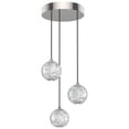 thumbnail image 1 of Alora Lighting MP321203PN Marni 14" Wide Led Multi Light Pendant - Nickel, 1 of 7