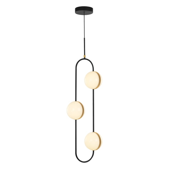 Alora Lighting PD302003MBBG-UNV Tagliato 15" Wide Multi Light Pendant - Matte Black /