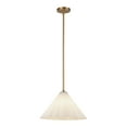 thumbnail image 1 of Alora Lighting Pd451814 Serena 14" Wide Pendant - Aged Brass / Opal Glass, 1 of 7