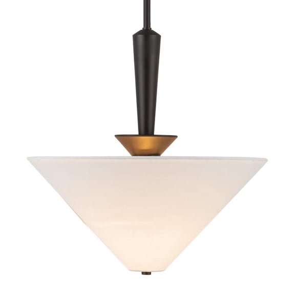Alora Lighting PD497016MBWL Bridgette 16" Wide Pendant - Matte Black / White Linen
