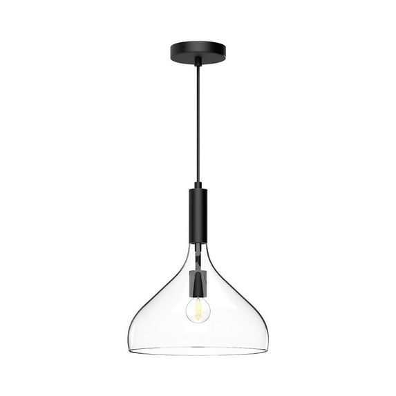 Alora Lighting Pd532312cl Belleview 12" Wide Pendant - Black