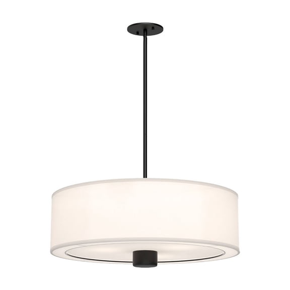 Alora Lighting PD547924MBWL Theo 3 Light 24" Wide Pendant - Black