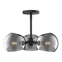 Alora Lighting Pd548315sm Willow 3 Light 16" Wide Chandelier - Black