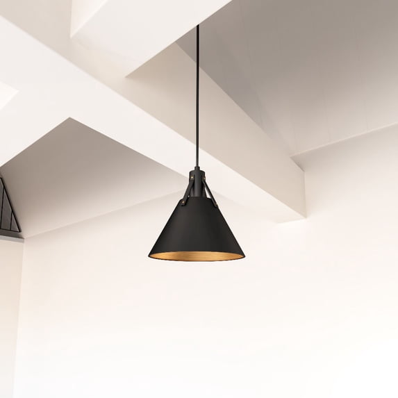 Alora Lighting PD584510MB Archer 10" Wide Mini Pendant - Black