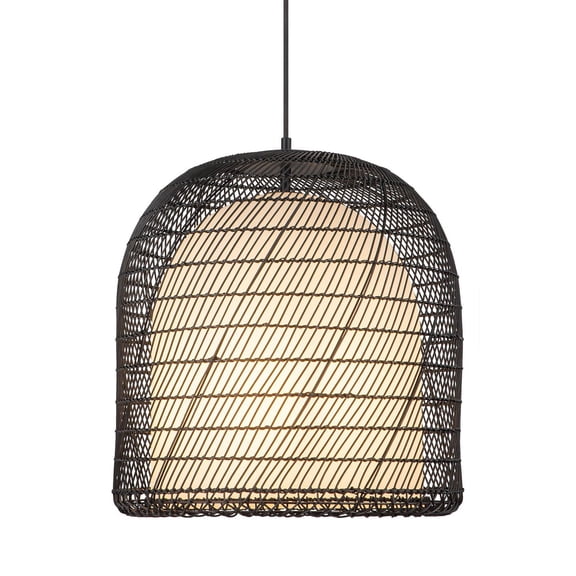 Alora Lighting PD631920MBOP Bondi 20" Wide Pendant - Matte Black / Opal Glass