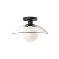 thumbnail image 1 of Alora Lighting Sf517112cl Francesca 12" Wide Semi-Flush Ceiling Fixture - Black, 1 of 7