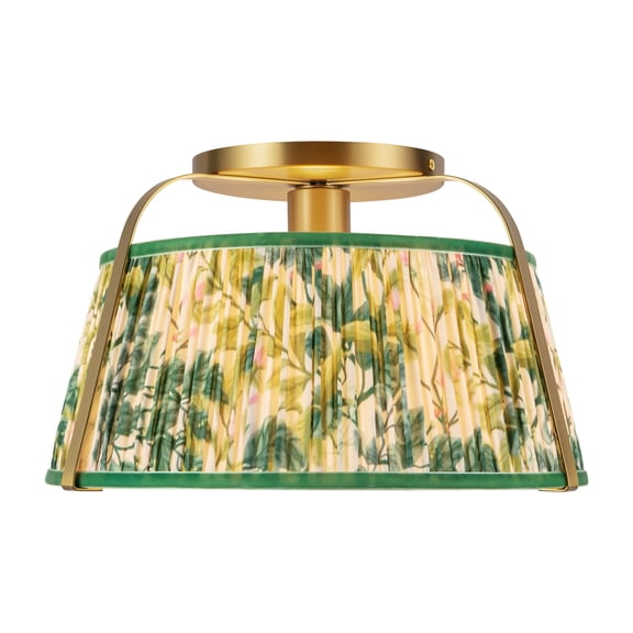 Alora Lighting SF675213BGGL Scout 13" Wide Semi-Flush Ceiling Fixture - Brushed Gold /