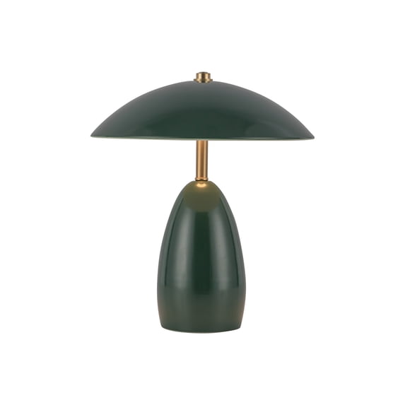 Alora Lighting TL437409PGN Poppy 11" Tall Rechargeable Led Vase Table Lamp - Pine Green