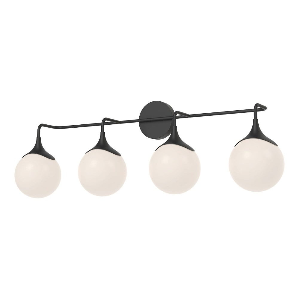 Alora Lighting VL505136MBOP Nouveau 4 Light 36" Wide Bathroom Vanity Light - Black