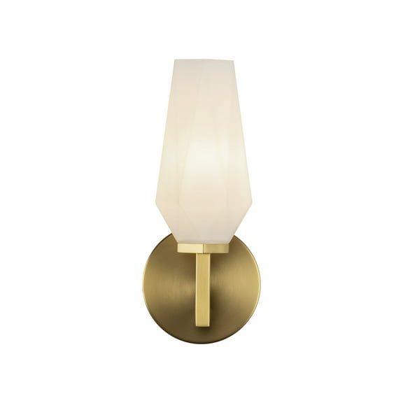 Alora Lighting Wv424110 Krysta 10" Tall Bathroom Sconce - Brushed Gold / Opal Glass