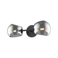 thumbnail image 1 of Alora Lighting WV548217MBSM Willow 17" Wide Bathroom Sconce - Black, 1 of 5